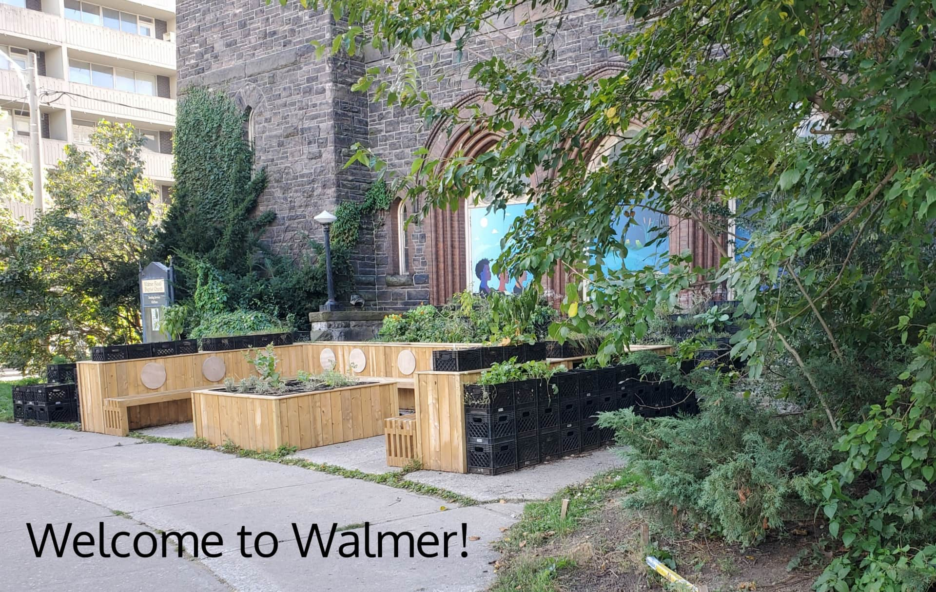 Welcome to Walmer! picture of the east end of the building, from the north edge of the property.